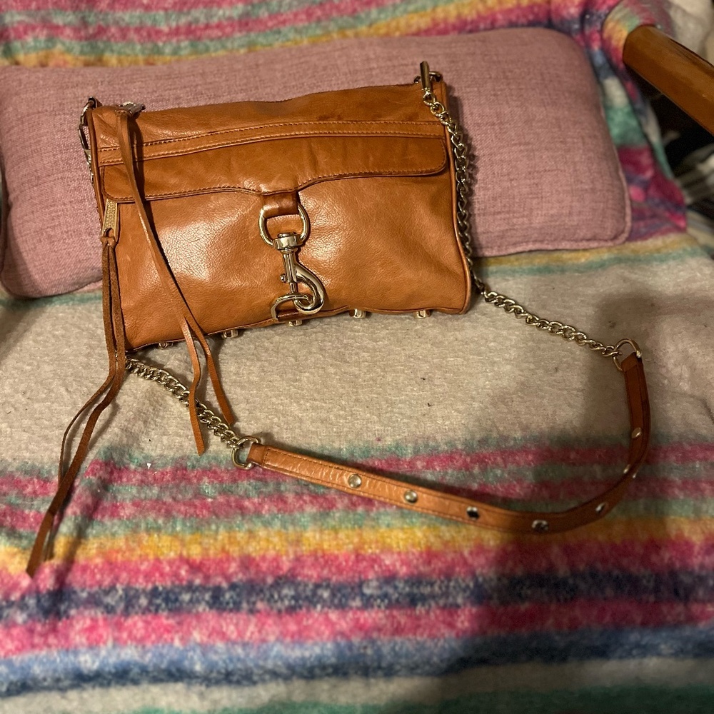 Rebecca Minkoff Large M.A.C. Crossbody Saddle Brown Bag